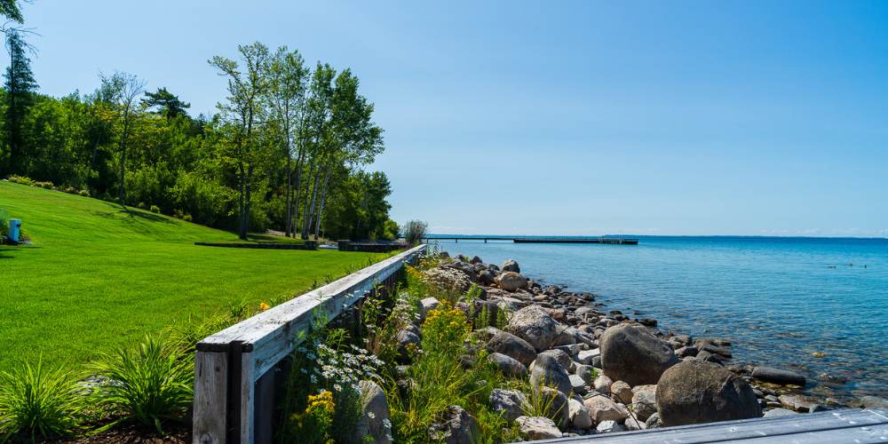 shoreline restoration and native plantings in Northern Michigan