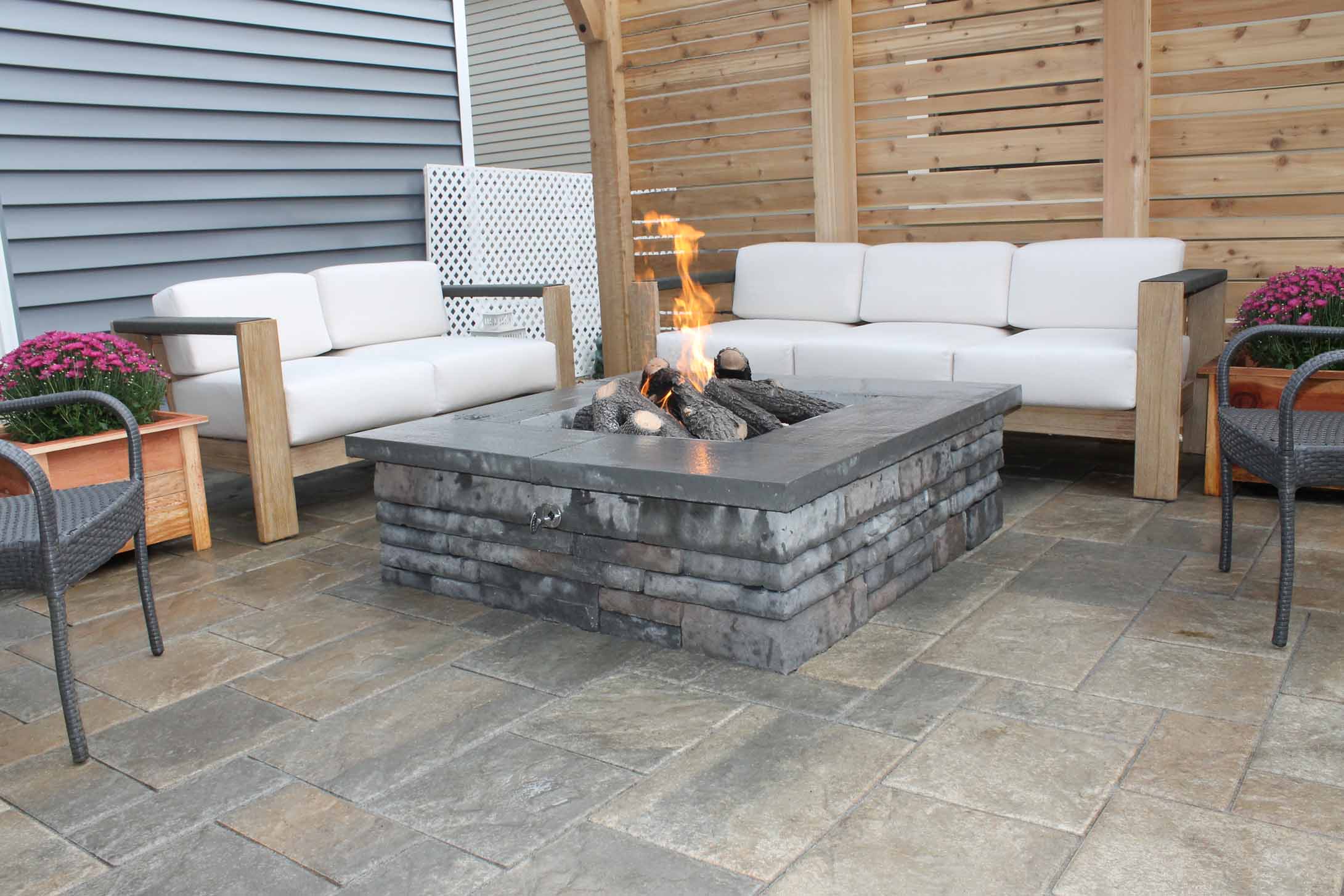 downtown-backyard-remodel-patio-pergola-small-space-firepit-techo-bloc-outdoor-living