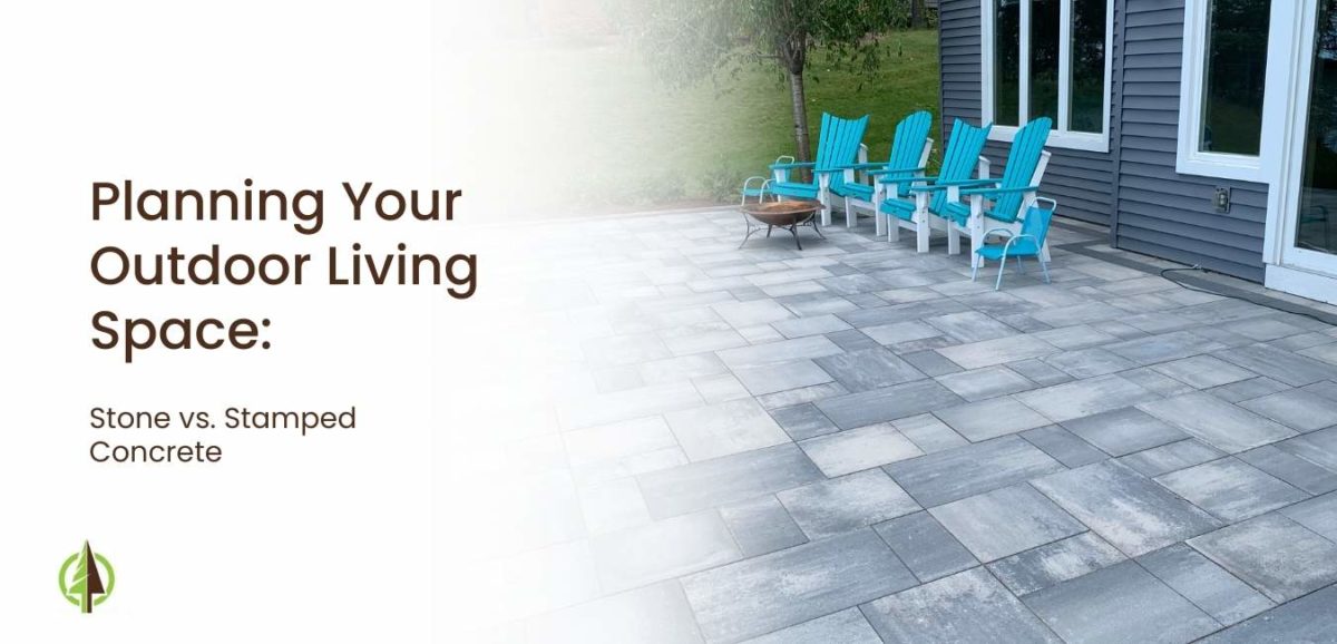Planning Your Outdoor Living Space Stone Paver Patio vs. Stamped