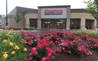 Landscape Bed Maintenance at Costco in Traverse City Michigan