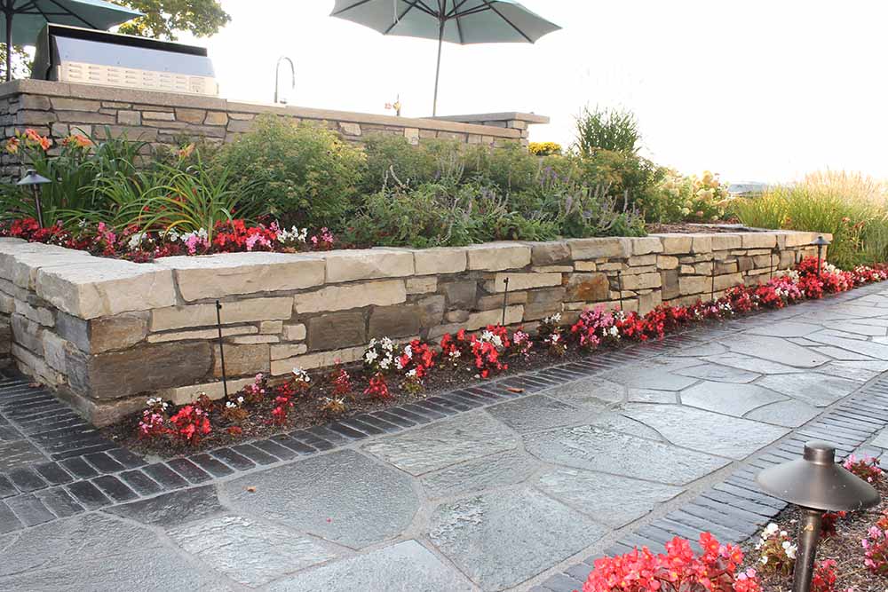 raised-planter-beds-walkway-annuals