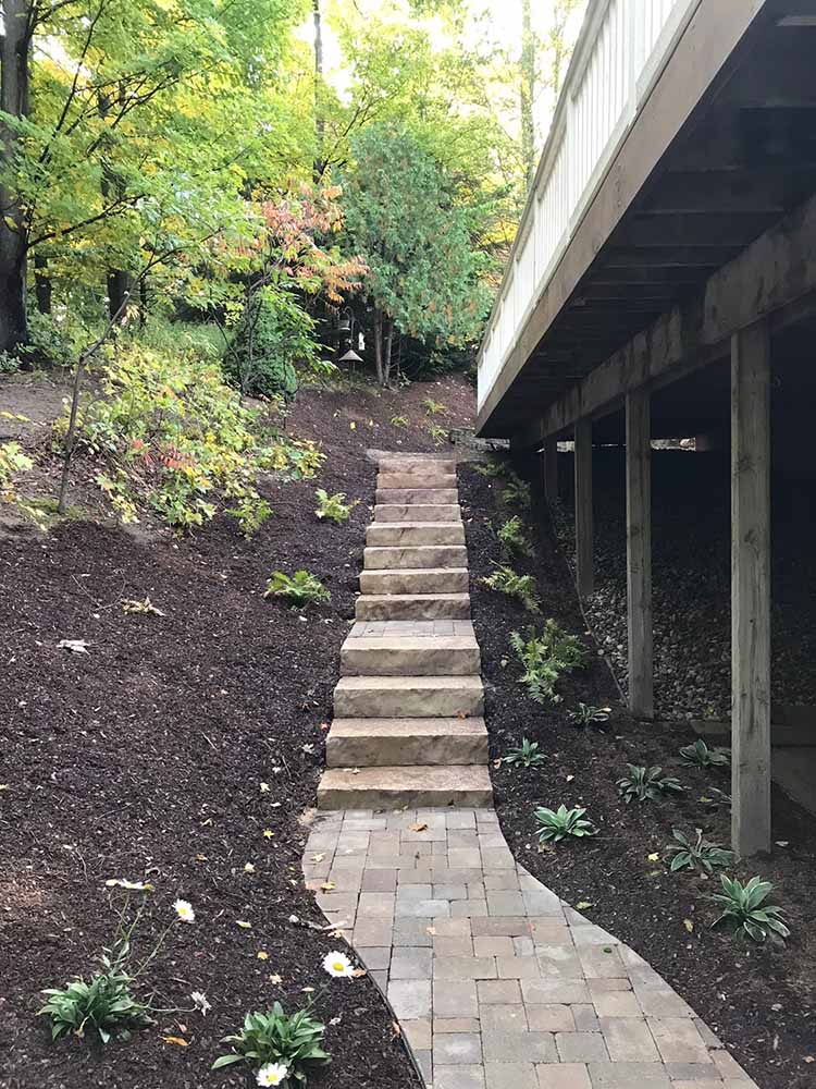 Steps Walkway Backyard Landscaping Ideas Pavers Trunorth Landscaping