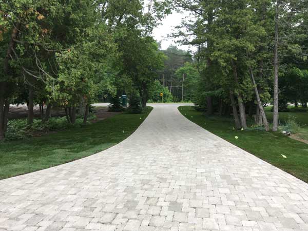 Driveway After Pavers Installed
