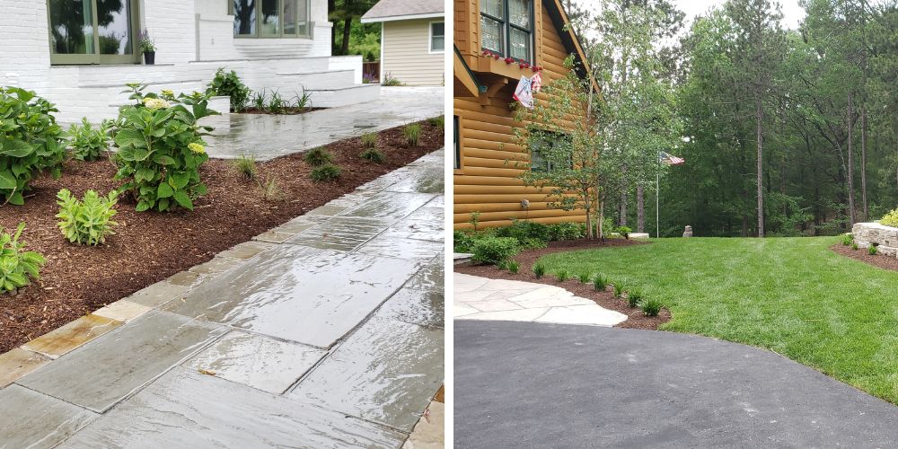 plantings near walkways to entrances of homes