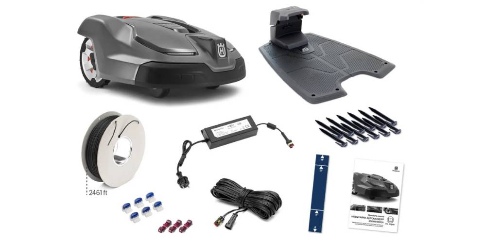 robotic mower with tool kit