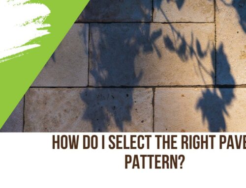 How do I select the right paver pattern?