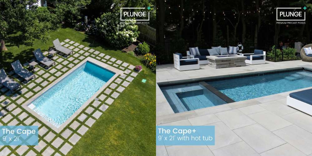 plunge pool types cape and cape plus