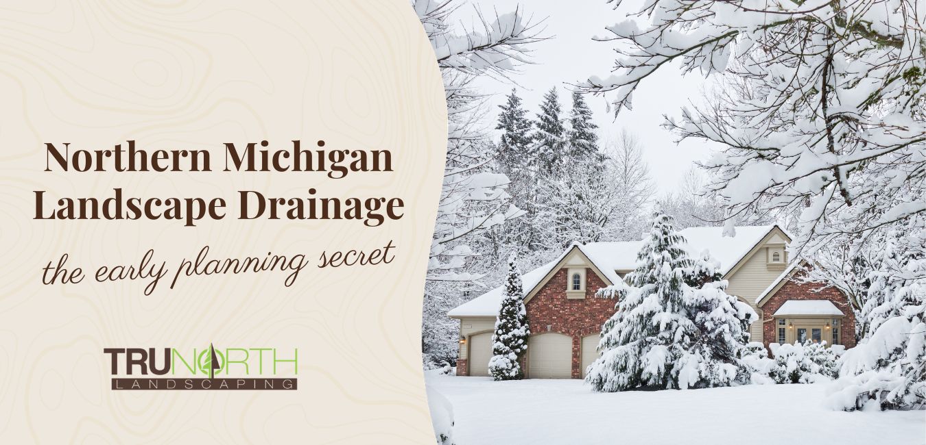 Northern Michigan landscape drainage