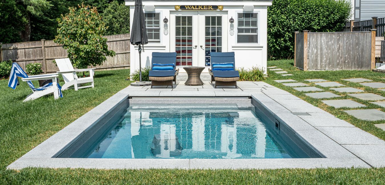 small backyard plunge pool