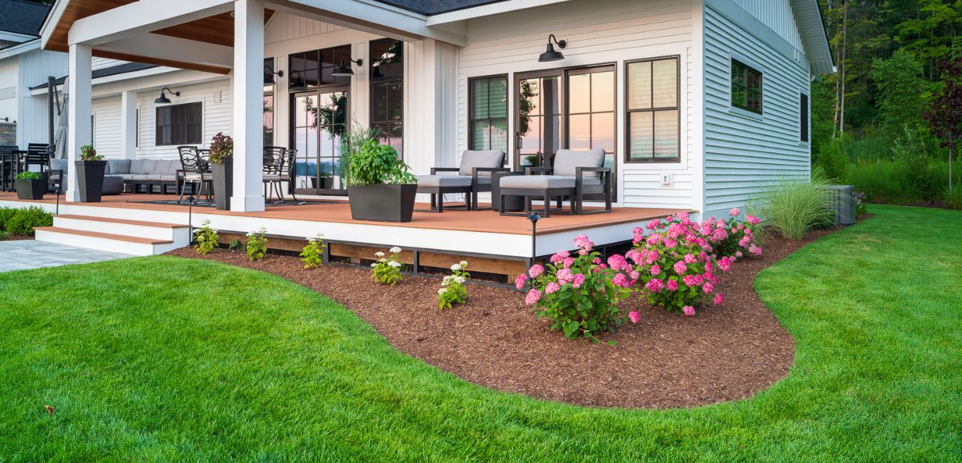 spring yard cleanup bed edging