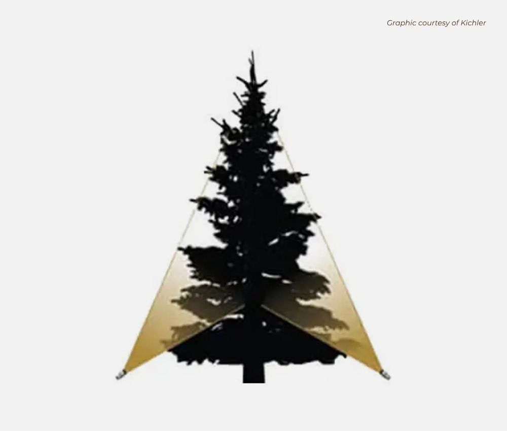 evergreen landscape light diagram