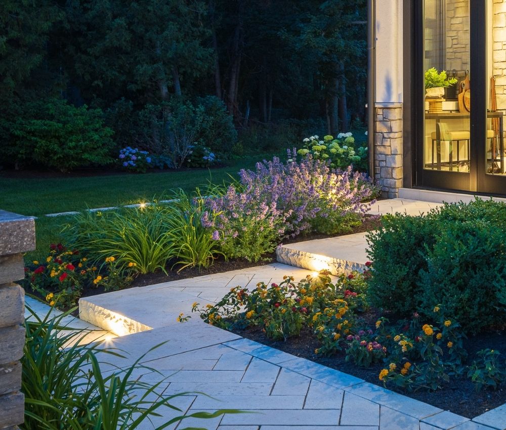 recessed outdoor stair lighting benzie county