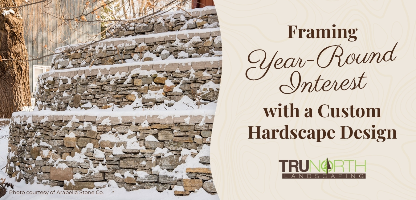 winter hardscape design traverse city